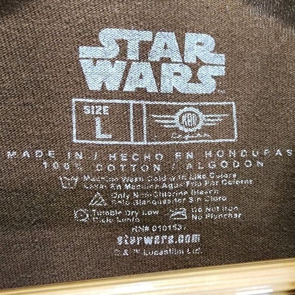 Starwars Chewbacca Fur All Over Shirt Brown Fun Retro Cosplay Mens Size Large - Picture 4 of 4